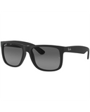 Ray-Ban Justin Classic Matte Rubber Black / Light Grey Polarized