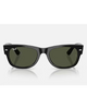 Ray-Ban Mega Wayfarer II Sunglasses in Polished Black front view showing the bold chunky acetate lifestyle frame layout thick temple lugs and premium high-contrast G-15 Green mineral glass lenses, sold by Point Break Cambridge local family surf shop at 63 Duke street.