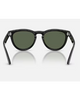 Ray-Ban Sunglasses in Polished Black back view showing the smooth interior glossy black acetate frame architecture contour lines and premium metallic hinge structures, sold by Point Break Cambridge local family surf shop at 63 Duke street.