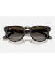 Ray-Ban Sunglasses in Polished Havana tortoiseshell front view showing the elegant acetate frame layout metallic rivets and premium glare-reducing Polarized Light Grey Gradient Brown lenses, sold by Point Break Cambridge local family surf shop at 63 Duke street.