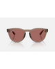 Ray-Ban Transparent Light Brown Dark Violet PT sunglasses front view showing the stylish crystal-clear acetate frame profile protective dark violet lenses and clean classic bridge construction layout, sold by Point Break Cambridge local family surf shop at 63 Duke street.