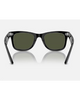 Ray-Ban Wayfarer Sunglasses in Black back view showing the smooth interior glossy black acetate frame architecture contour lines and premium seven-barrel metal hinge structures, sold by Point Break Cambridge local family surf shop at 63 Duke street.