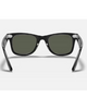 Ray-Ban Wayfarer Sunglasses in Black back view showing the smooth interior glossy black acetate frame architecture contour lines and premium seven-barrel metal hinge structures, sold by Point Break Cambridge local family surf shop at 63 Duke street.