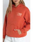 Rhythm Womens Surf Hoodie - Dusty Red