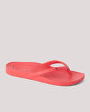 Reef Vista Vay Cay Sandal in Hibiscus floral front view showing the elegant open toe dual strap configuration and clean minimalist casual slide layout, sold by Point Break Cambridge local family surf shop at 63 Duke street.