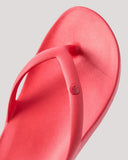 Reef Vista Vay Cay Sandal in Hibiscus floral front view showing the elegant open toe dual strap configuration and clean minimalist casual slide layout, sold by Point Break Cambridge local family surf shop at 63 Duke street.