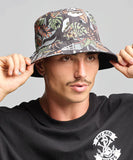 The Mad Hueys The Island Captain Reversible Bucket Hat - Black