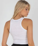 Stussy Graffiti Rib Tank Top - White