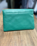 Back view of the women's Rip Curl Plains RFID folded clutch highlighting the clean textured polyurethane faux leather profile.