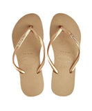 Havaianas Slim Logo Metallic 3581 - Rose Gold