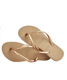 Havaianas Slim Logo Metallic 3581 - Rose Gold