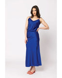 Seeking Lola Viva Skirt - Cobalt Satin