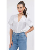 Seeking Lola Addyson Top - White texture