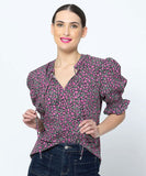 Seeking Lola Honey Blouse - Plum Petal