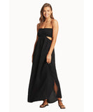 Sea Level Sunset Bandeau Dress - Black