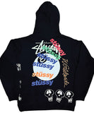 Stussy Test Strike Fleece Hood - Pigment Black
