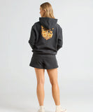 The Mad Hueys Sunflower Anchor Womens Pullover - Vintage Black