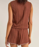 Rhythm Solis Embroidered Shorts - Chocolate