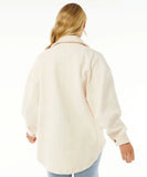 Rip Curl High Tide Fleece Shacket - Off White