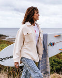 Rip Curl High Tide Fleece Shacket - Off White