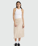 RVCA Mod Waves Midi Skirt - Latte