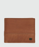 Billabong Dimension 2In1 Leather Wallet - Tan