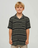 The Mad Hueys Hueys Stripe Youth Woven Shirt - Pine Green