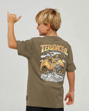 The Mad Hueys Terodactyl Youth SS Tee - Olive