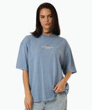 Thrills Meditation Practice Oversized Tee - Dusty Blue