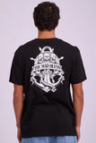 The Mad Hueys Rope Skull Anchor SS Tee - Black