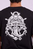 The Mad Hueys Rope Skull Anchor SS Tee - Black