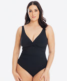 TOGS Black Twist One Piece