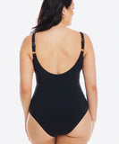 TOGS Black Twist One Piece