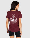 Unit Ladies Tees - Bliss - Burgundy