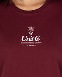 Unit Ladies Tees - Bliss - Burgundy