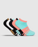 Unit Ladies Socks Bamboo Invisible Equip Multi pack side profile view showing the sleek low cut ankle line, sold by Point Break Cambridge local family surf shop at 63 Duke street.