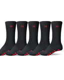 Globe OG Logo Hi Crew Sock 5Pkt - Black
