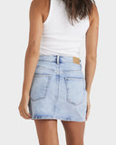 Roxy Shine Denim Mini Skirt - Beau Blue