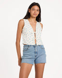 RVCA Rose Bud Top - White