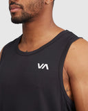 RVCA Sport Vent SL Muscle Shirt - Black