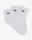 RVCA AV Mini Crew Womens Socks - White