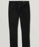 Volcom Skinny 2x4 Tapered Jeans - Black/Black