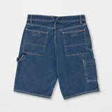 Volcom Labored Denim Utility Short - Indigo Ridge Wash