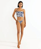 Rhythm Waverly Scrunched Side Bandeau Tank Top - Ink