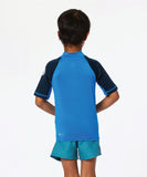 Shock UPF S/S Rash Vest - Boys (1-8 years) - Blue Gum