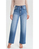 Junkfood Wendy Wide Leg Jean - Denim Blue