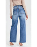 Junkfood Wendy Wide Leg Jean - Denim Blue