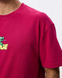 XLarge Peace Frog SS Tee in Pigment Plum showing the front screen printed frog chest graphic, sold by Point Break Cambridge local family surf shop at 63 Duke street.