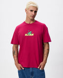 XLarge Peace Frog SS Tee in Pigment Plum showing the front screen printed frog chest graphic, sold by Point Break Cambridge local family surf shop at 63 Duke street.