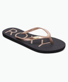 Roxy - Girls Viva Sparkle Sandals - Black / Gold